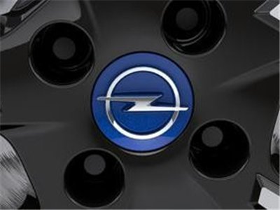Center cap blue Opel Corsa F