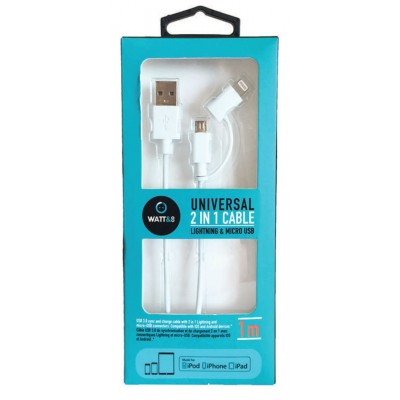 Cavo USB universale 2 in 1