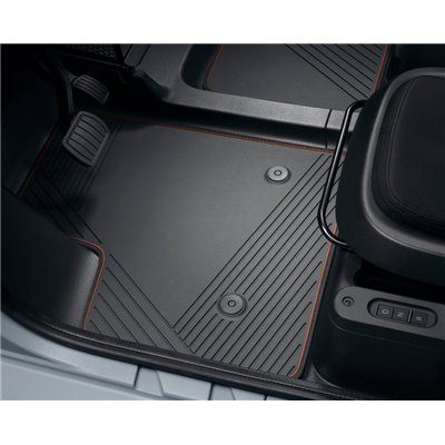 Set of rubber floor mats ORANGE Citroën Ami