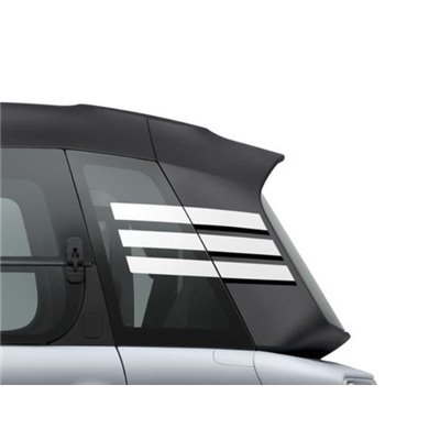 Rear quarter panel stickers white and black strips Citroën AMI