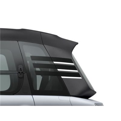 Rear quarter panel stickers black and white strips Citroën AMI