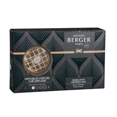 Car diffuser set MAISON BERGER Gold with Heavenly sun filling