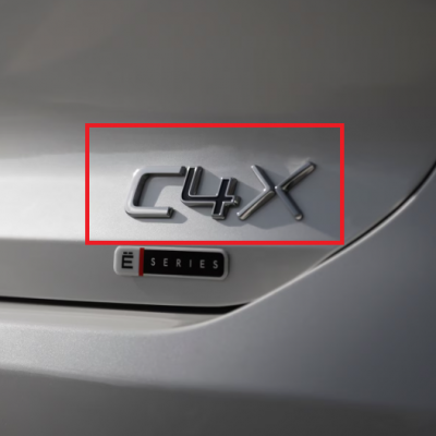 Badge "C4 X" hinten Citroën C4 X (C43)